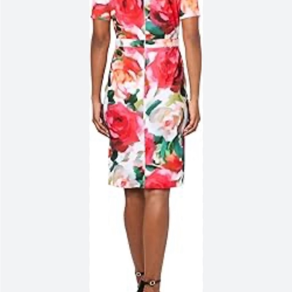 Floral Sheath Dress in Multi-Color - Picture 2 of 7